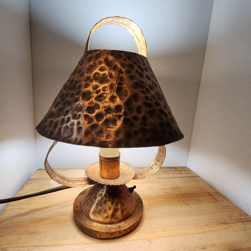 Vintage hammered copper art - vintage,