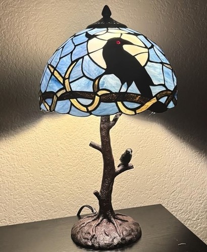 Raven tiffany style stained - style,